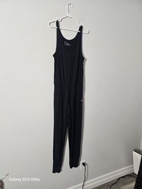 Everyday Black Sleeveless Jumpsuit Sz L